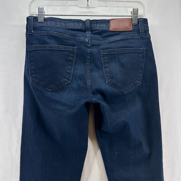 Madewell Skinny Skinny Ankle Zip Jeans Womens 26 Low Rise Stretch Dark Wash Blue - Picture 5 of 13